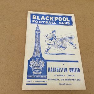 Blackpool v Manchester United & Liverpool Matchday Programmes 1960 & 1962