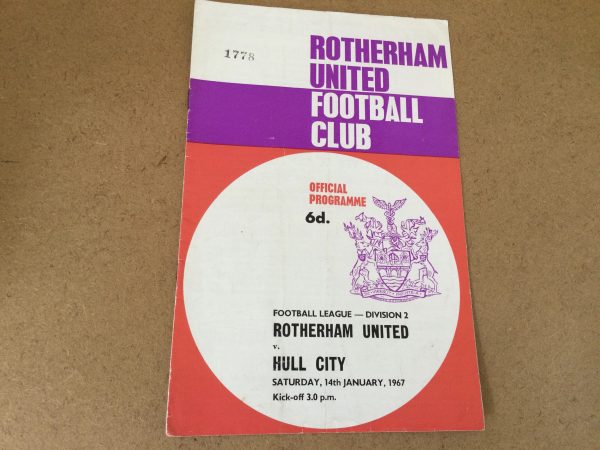 Rotherham United v Huddersfield, Leyton Orient & Hull City Match Day Programmes 1962/65/67 - Image 3