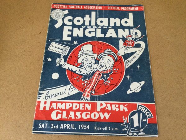 Scotland v England World Cup Tie/British Home International Match Day Programme 1954