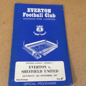 Everton v Sheffield United Match Day Programme 1967