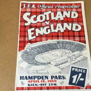 Scotland v England British Home International Match Day Programme 1956