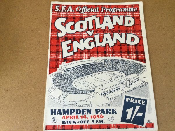 Scotland v England British Home International Match Day Programme 1956