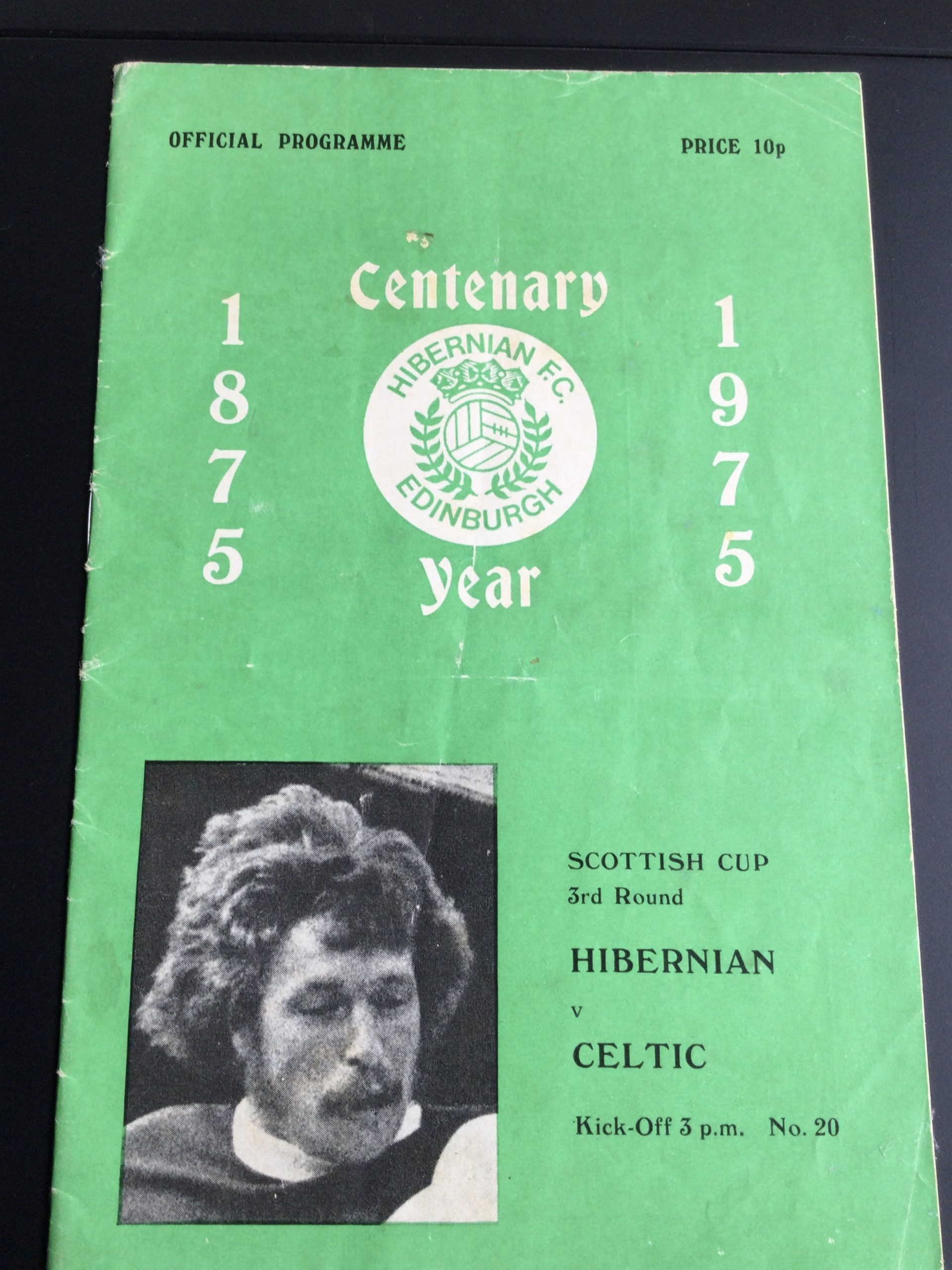 Hibernian v Celtic Scottish Cup Match Day Programme 1975