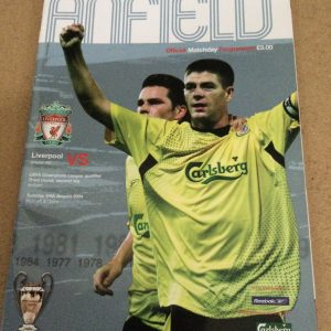 Liverpool v Grazer AK Champions League Qualifier Match Day Programme 2004