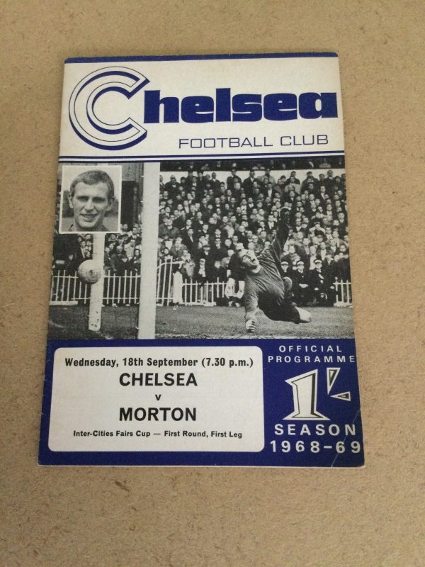 Chelsea v Morton Fairs Cup Match Day Programme 1968