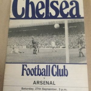Chelsea v Arsenal Match Day Programme 1969