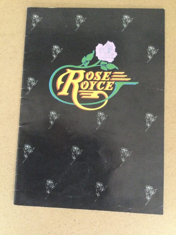 Rose Royce U.K. Spring Tour Programme 1981