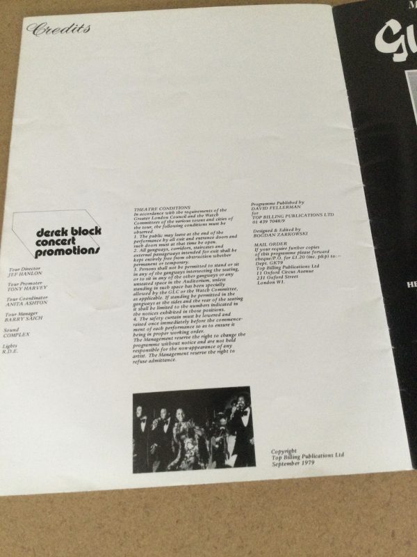 Gladys Knight and The Pips U.K. Concert Tour Programme 1979 - Image 2