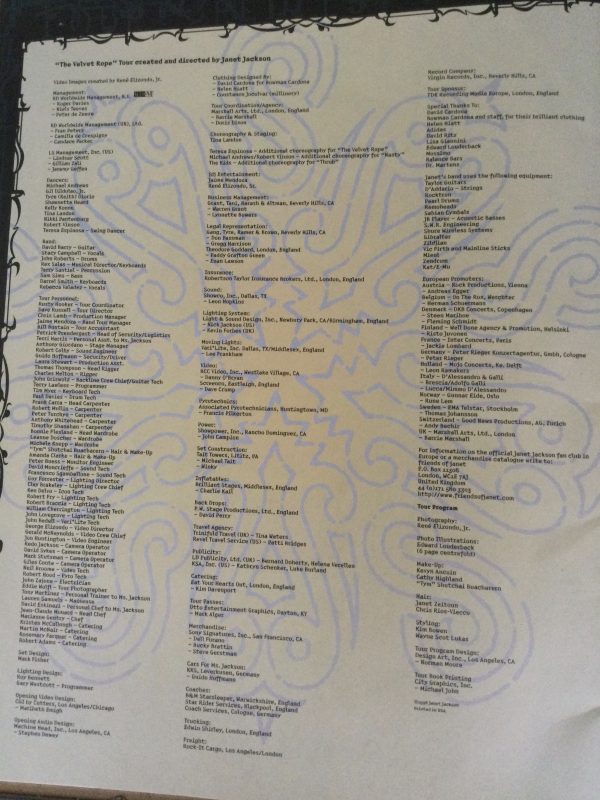 Janet Jackson The Velvet Rope U.K. Concert Tour Programme 1998 - Image 2