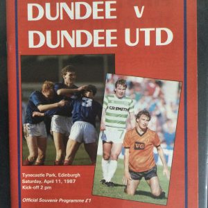Dundee v Dundee United Scottish Cup Semi Final Match Day Programme 1987
