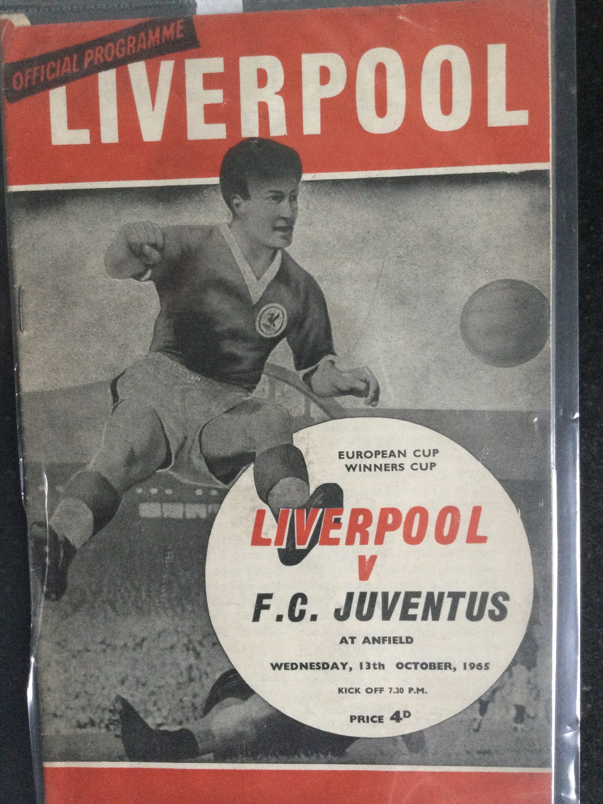 Liverpool v Juventus E.C.W.C. Matchday Programme 1965