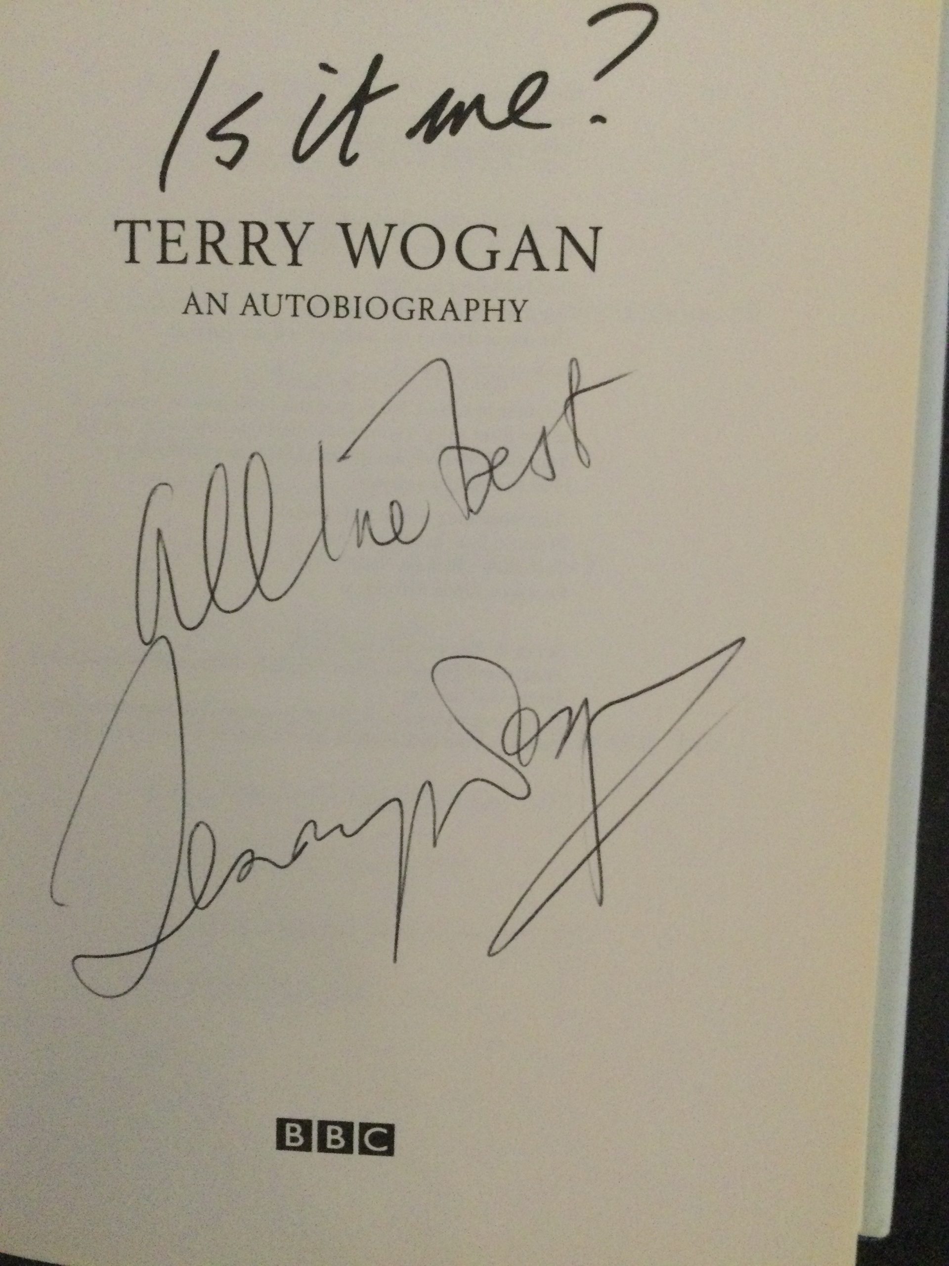 Terry Wogan Is It Me An Autobiography Signed Hardback 2000 - Image 2