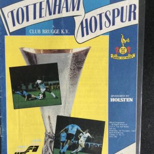 Tottenham Hotspur v Club Brugge U.E.F.A. Cup Match Day Programme 1984