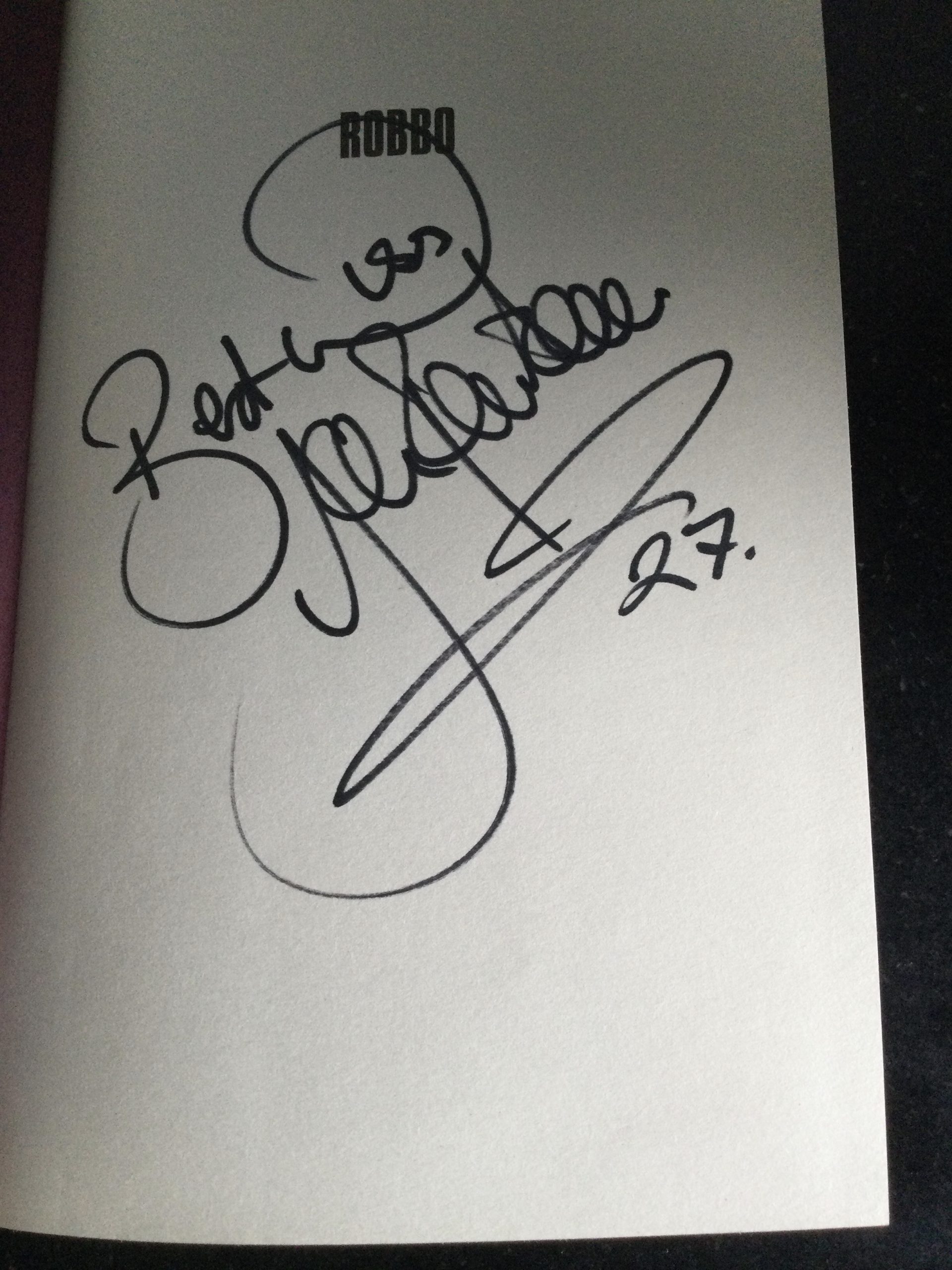 Robbo My Autobiography by John Robertson Hardcover Signed 2021 - Image 2