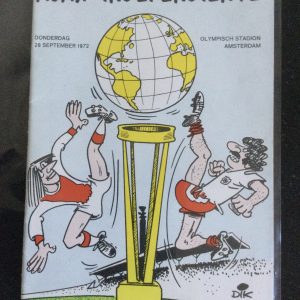 Ajax v Independiente World Club Championship Match Day Programme 1972