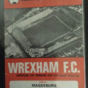 Wrexham v Magdeburg E.C.W.C. Match Day Programme 1979
