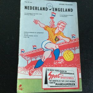 Nederland v England Challenge Match, Match Day Programme 1964