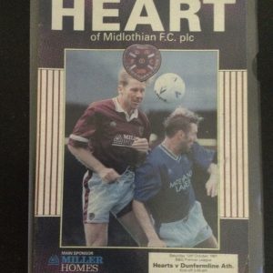 Heart of Midlothian v Dunfermline Athletic Matchday Programme 1991