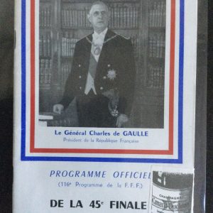 Nancy v St Etienne French Cup Final Match Day Programme 1962