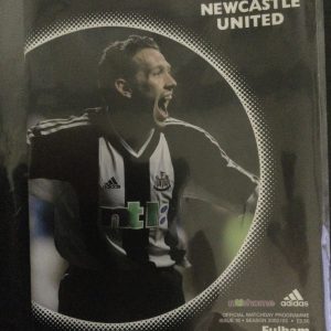 Newcastle United v Fulham Match Day Programme 2002