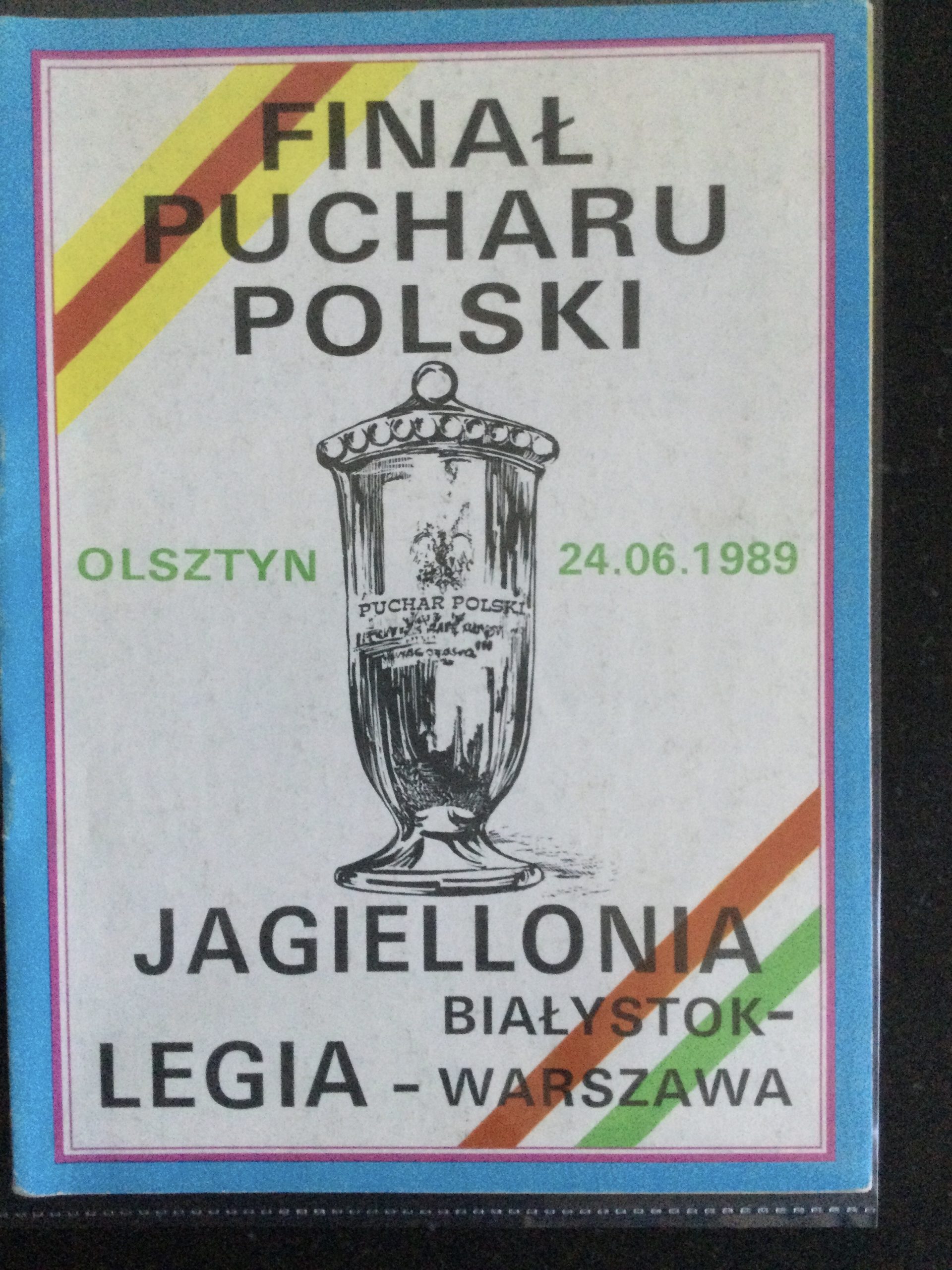 Jagiellonia v Legia Warsaw Poland Cup Final Match Day Programme 1989