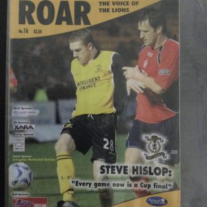 Livingston v Dunfermline Athletic Match Day Programmes 2005/2006