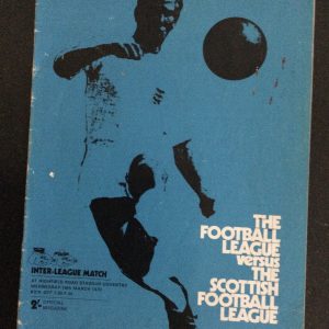 The Football League v The Scottish League Match Day Programme 1970