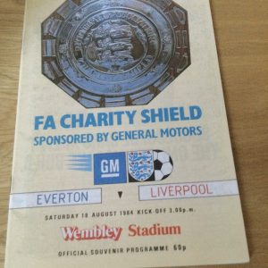 Everton v Liverpool Charity Shield Match Day Programme 1984