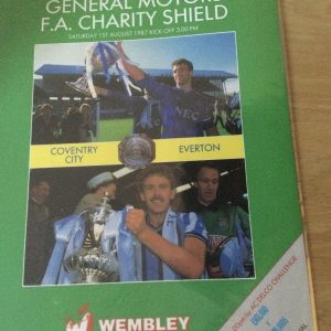 Coventry City v Everton Charity Shield Match Day Programme 1987