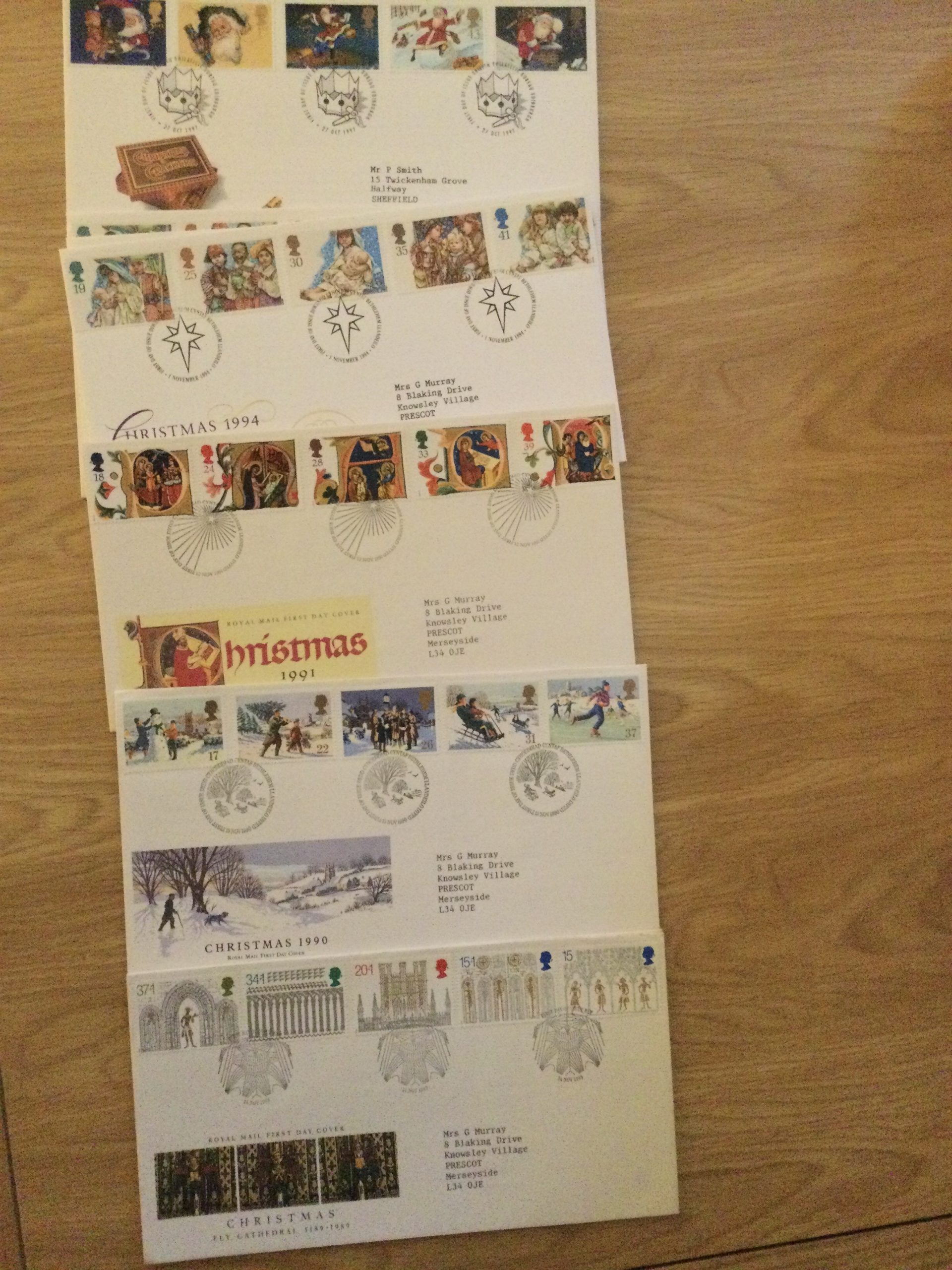 30 x Christmas FDC's From 1966 to 1997 - Image 2