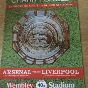 Arsenal v Liverpool Charity Shield Match Day Programme 1979