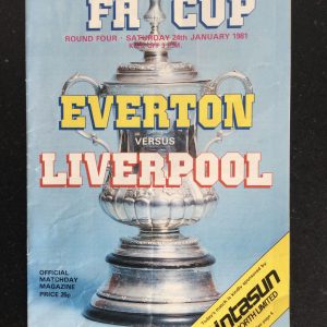 Everton v Liverpool F.A. Cup Match Day Programme 1981