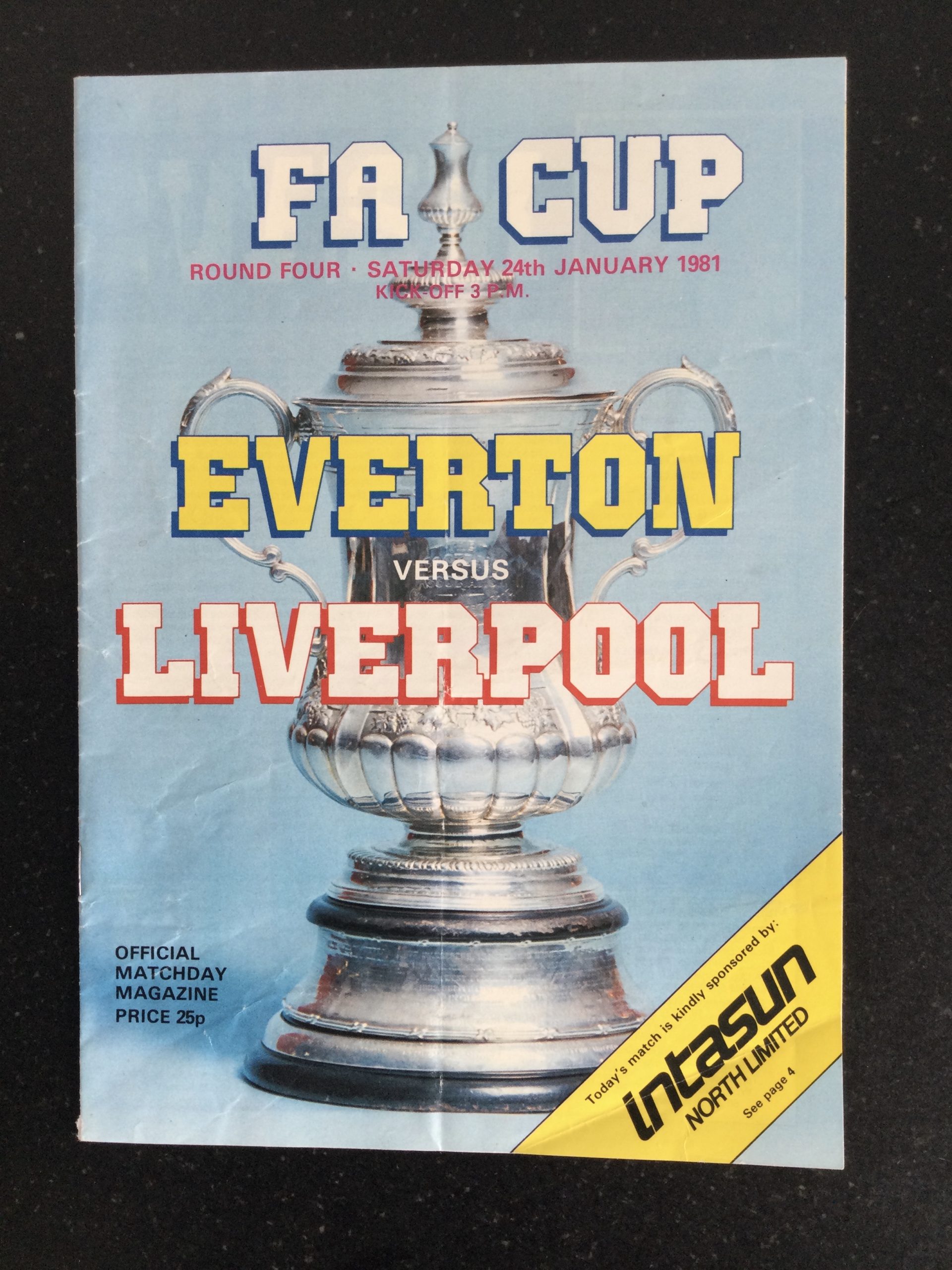 Everton v Liverpool F.A. Cup Match Day Programme 1981