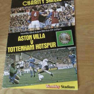 Aston Villa v Tottenham Hotspur Charity Shield Match Day Programme 1981
