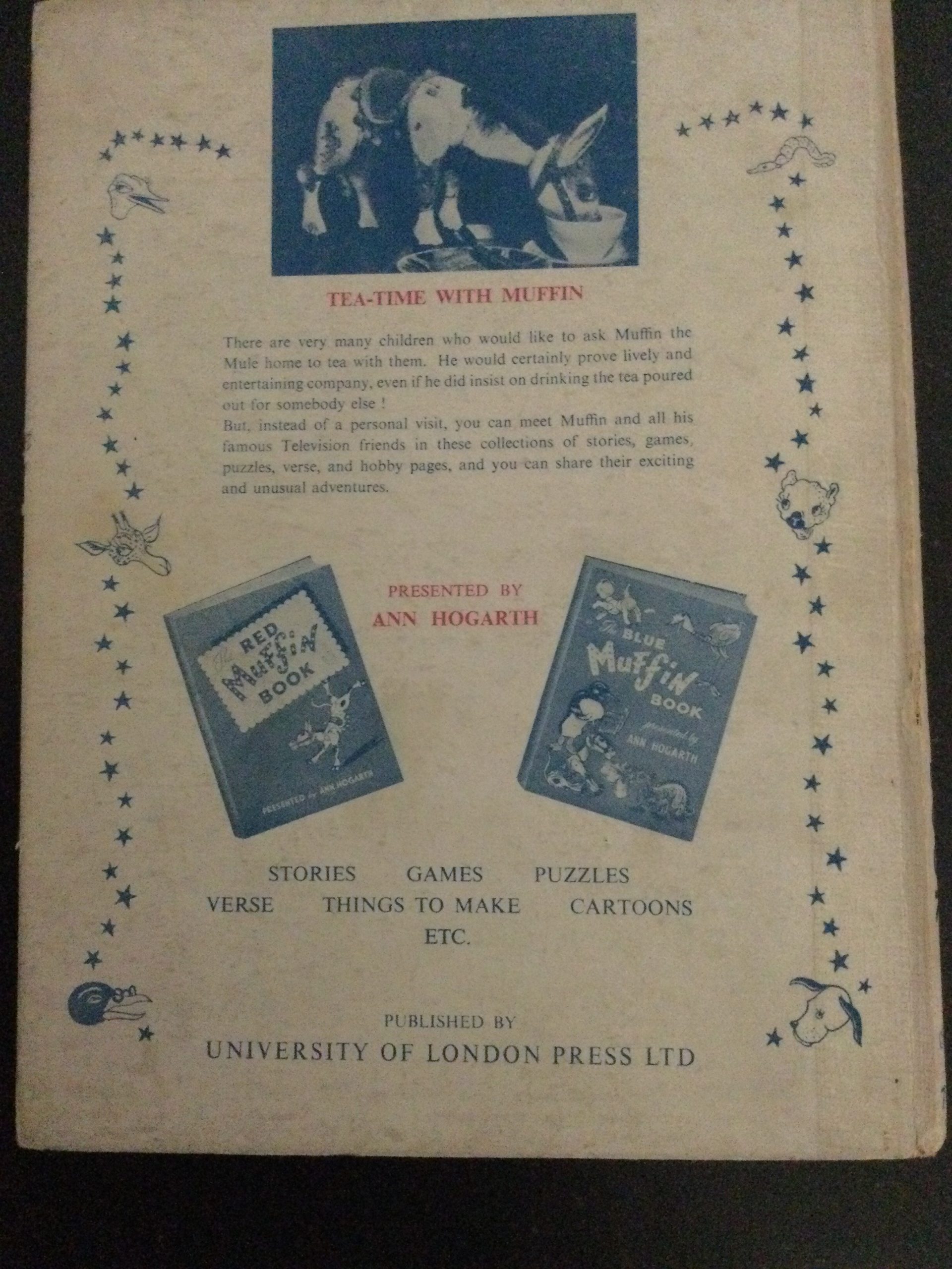 The Green Muffin Book Presented By Ann Hogarth 1952 - Image 2