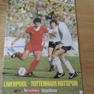 Liverpool v Tottenham Hotspur Charity Shield Match Day Programme 1982