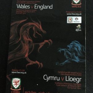 Wales v England EURO Qualifier Matchday Programme 2011