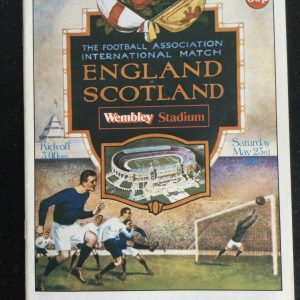 England v Scotland Home International Matchday (White) Programme 1981