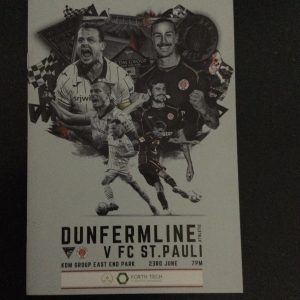 Dunfermline Athletic v FC St Pauli Friendly Matchday Programme 2023