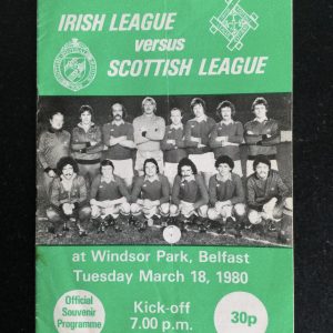 Irish League v Scottish League Matchday Programme 1980