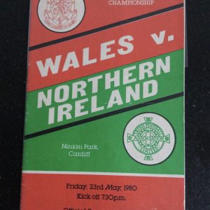 Wales v Northern Ireland Home International Matchday Programme 1980