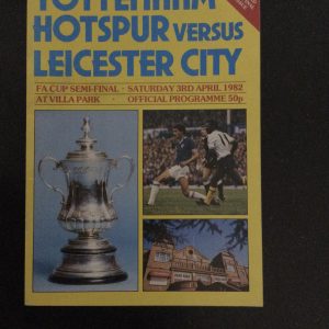 Tottenham Hotspur v Leicester City F.A.Cup Semi Final 1982