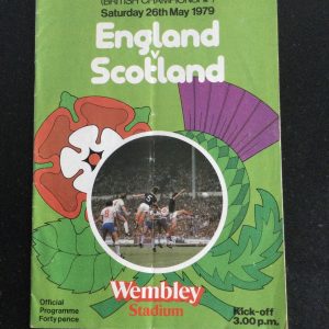 England v Scotland Home International Matchday Programme 1979