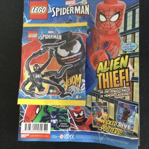 LEGO MARVEL Super Heroes Legends Magazine No 36 Spiderman c/w Promotional Polybag Sealed Venom Minifigure