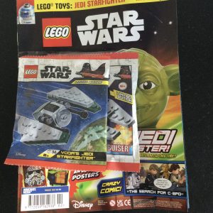 LEGO STAR WARS Magazine No 102 c/w Promotional Polybag Sealed, Yoda's Jedi Starfighter and Imperial Light Cruiser Models