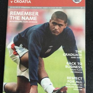 England v Croatia U'21 International Matchday Programme 2003
