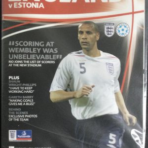 England v Estonia EURO Qualifier Matchday Programme 2007