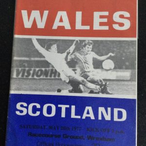 Wales v Scotland Home International Matchday Programme 1977