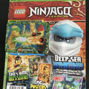LEGO NINJAGO Legacy Magazine No 28 c/w Promotional Collectors Tin Sealed, Lloyd and Miss Demeanor. Minifigures