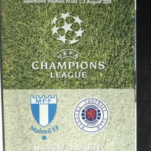 Malmo v Rangers Champions League Matchday Programme